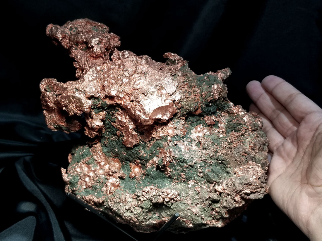 天然原石 コパー原石 銅 338g/1個 USAミシガン州キーウィノー半島産 ...