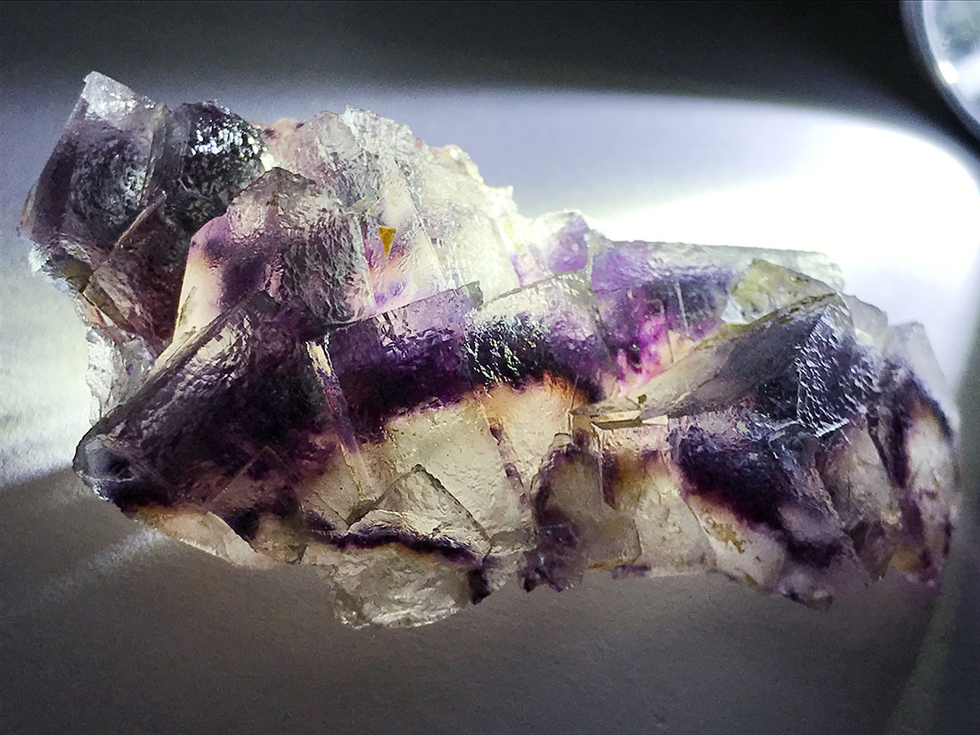 水晶 蛍石 中国内モンゴル産 フローライト 鉱物 原石 標本 ［OH7-ex1］
