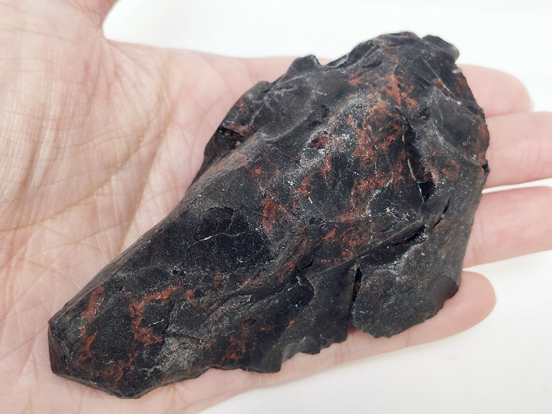 値下げしました、紅十勝石 オブシディアン 原石 鉱物天然石 国産鉱物-